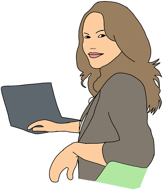 Girl Writing Clipart 23, - Planning (720x720)