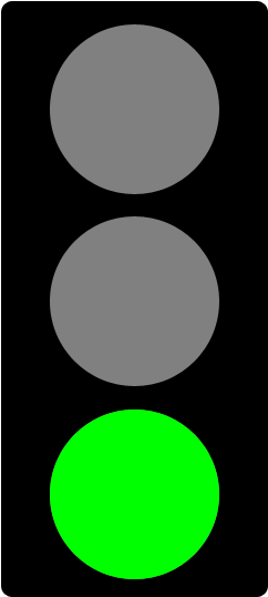 Traffic Light G - Traffic Light Green Clip Art (262x554)