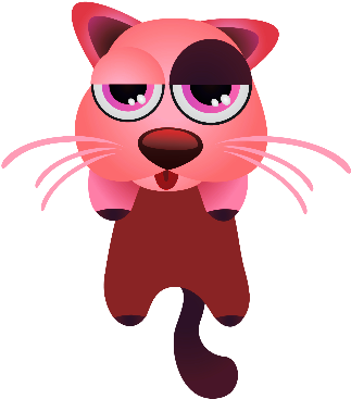 Chats Chats - Modelce Sevimli Kedi Priz Sticker (330x387)