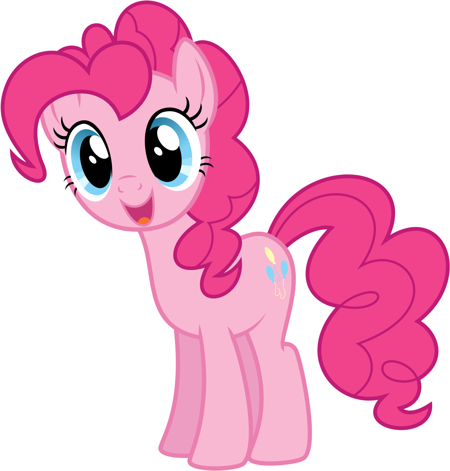 Pies Clipart Pink - Pinkie Pie Rainbow Power (1600x1562)