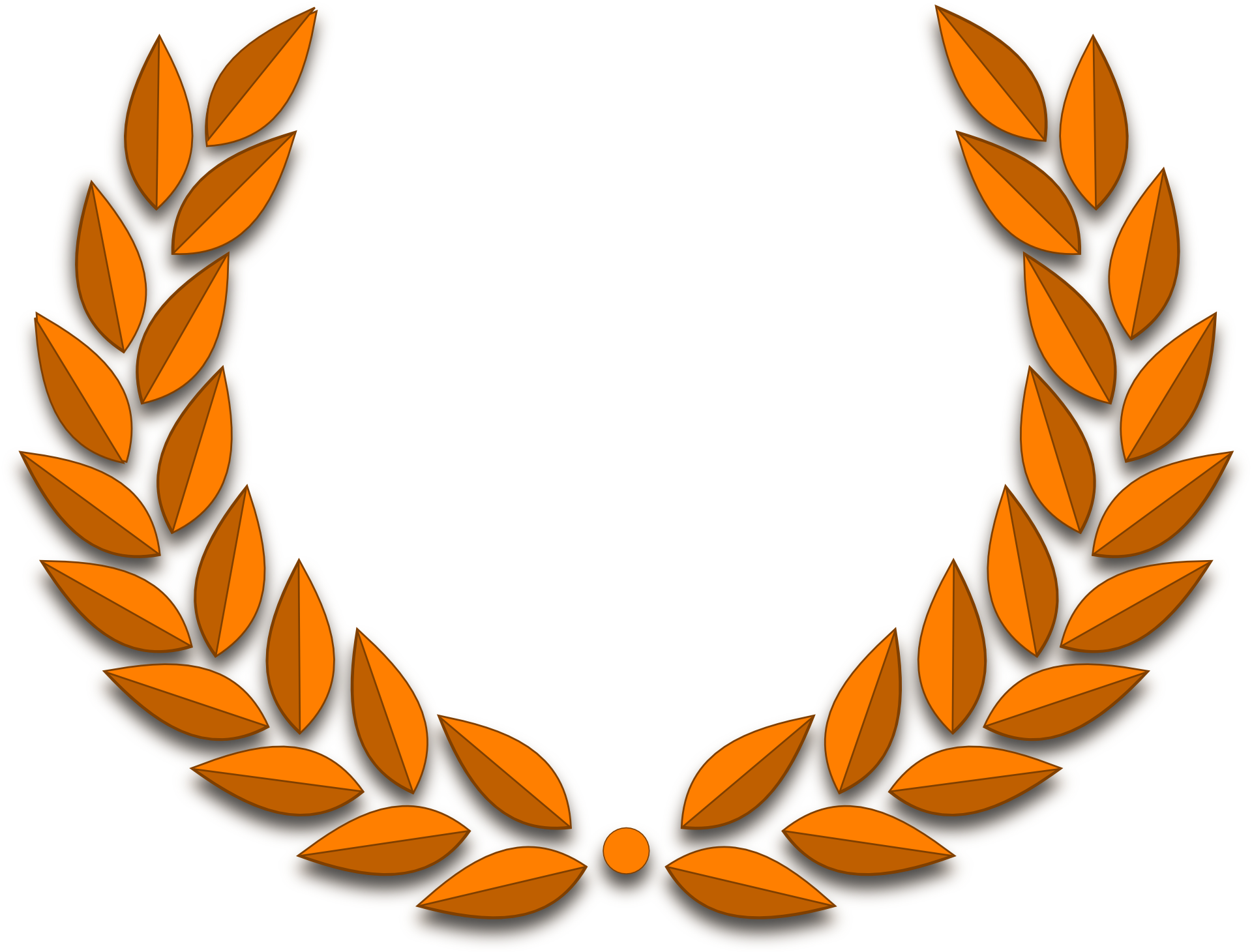 Wreath Clipart Service Award - Laurel Wreath (1920x1460)
