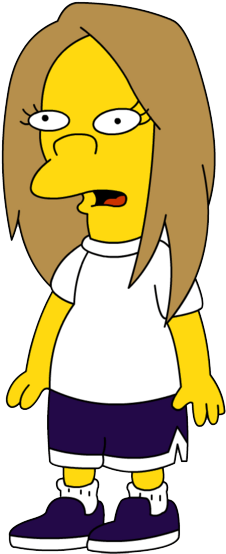 Thumbnail For Version As Of - Simpsons Character With Long Hair (251x561)