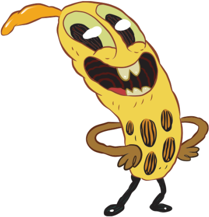 Pig Goat Banana Cricket Banana Character Thumbnail - Pig Goat Banana Cricket Png (480x445)