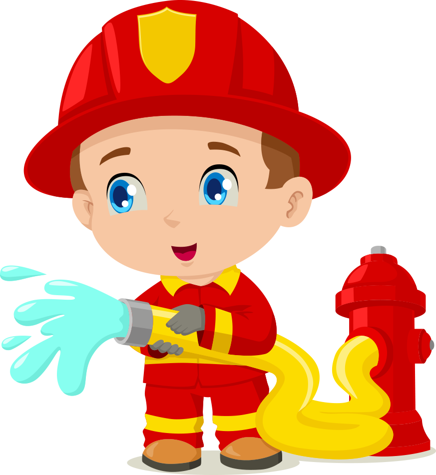 Firefighter Cartoon Clip Art - Imagenes De Un Bombero Animado (873x951)
