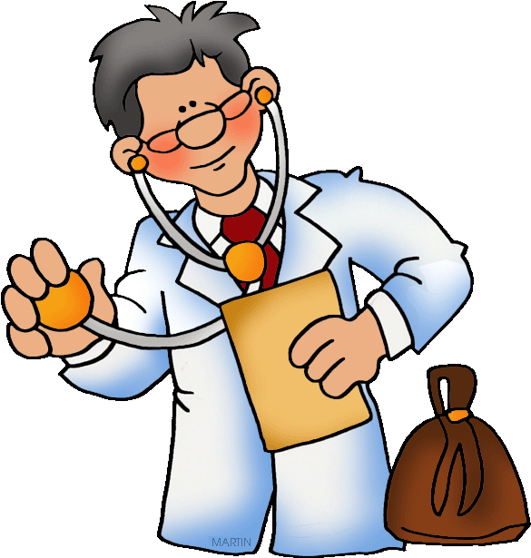 Art Professionsoccupations Clipartcreative - Community Helpers Doctor (606x648)