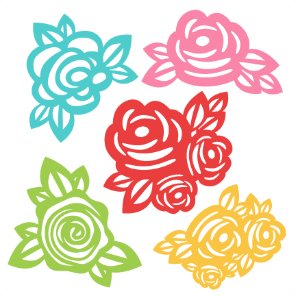Flowers Svg Scrapbook Cut File Cute Clipart Files For - Free Flower Svg Files (432x432)