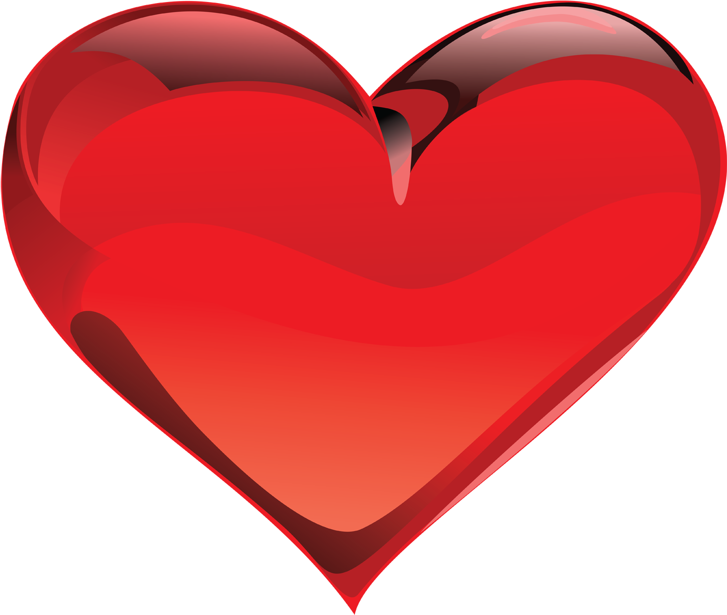 Hearts Clipart Sized - Cuore Png (1500x1269)