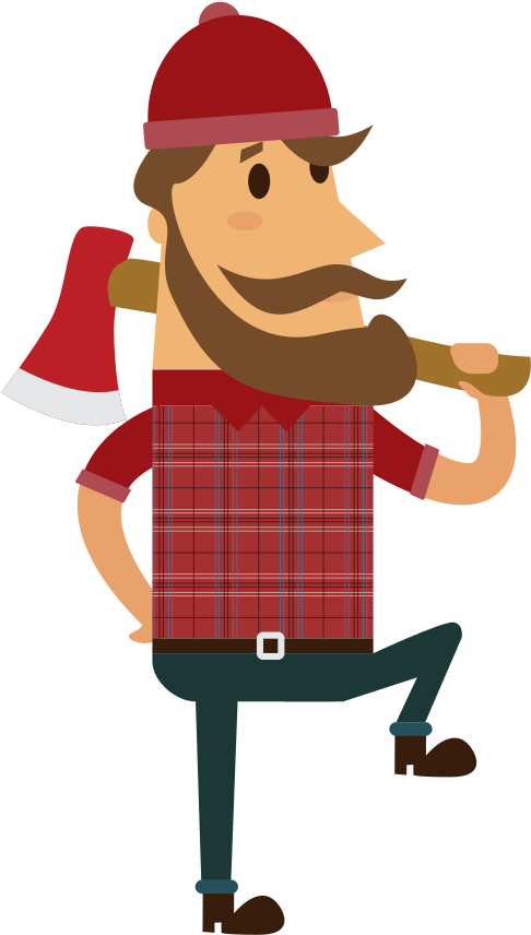 Onlinelabels Clip Art - Lumberjack Png (1342x1000)
