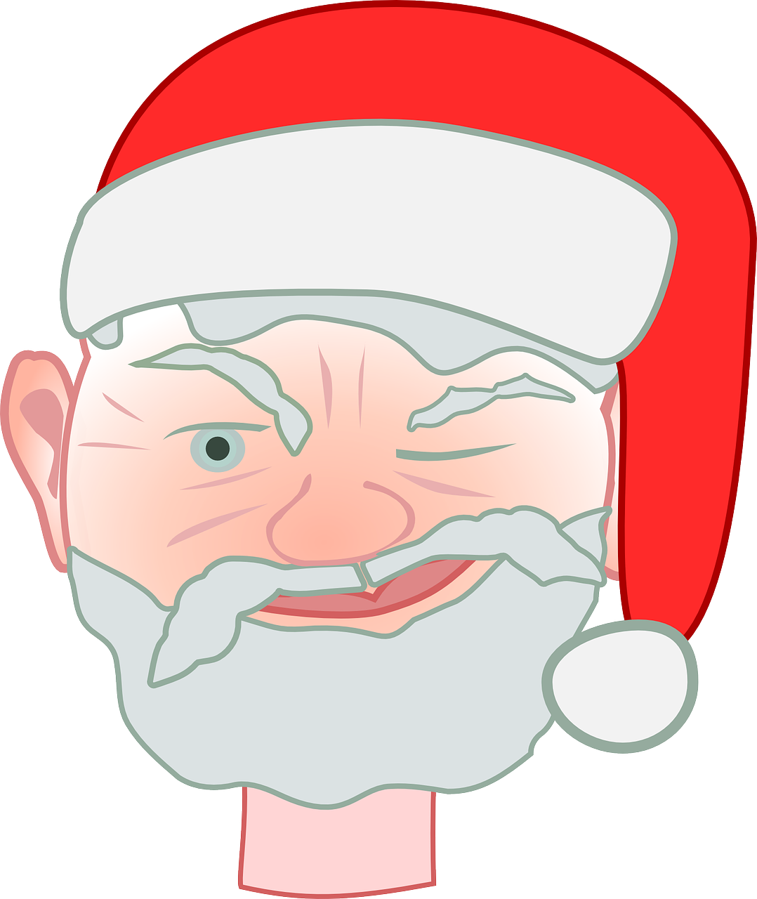 Santa Winking - Say No To Drugs (2020x2400)