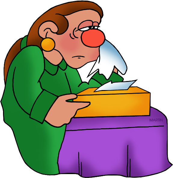 Cold Clipart Phillip Martin - Clipart Sick Phillip Martin (628x648)