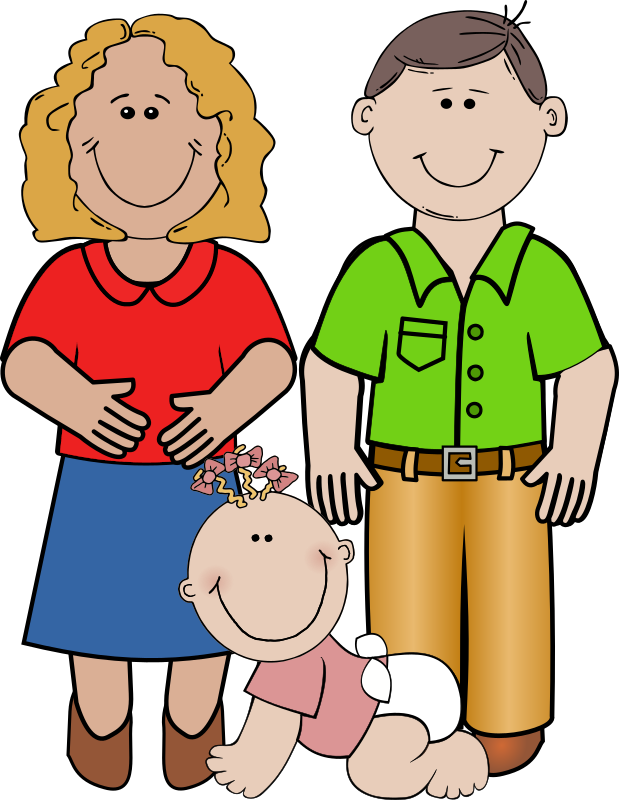 Baby Girl Crawling, Daddy Standing Png Image - Adult Clip Art (958x1238)