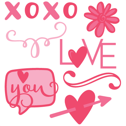 Valentine Set Svg Scrapbook Cut File Cute Clipart Files - Scalable Vector Graphics (432x432)
