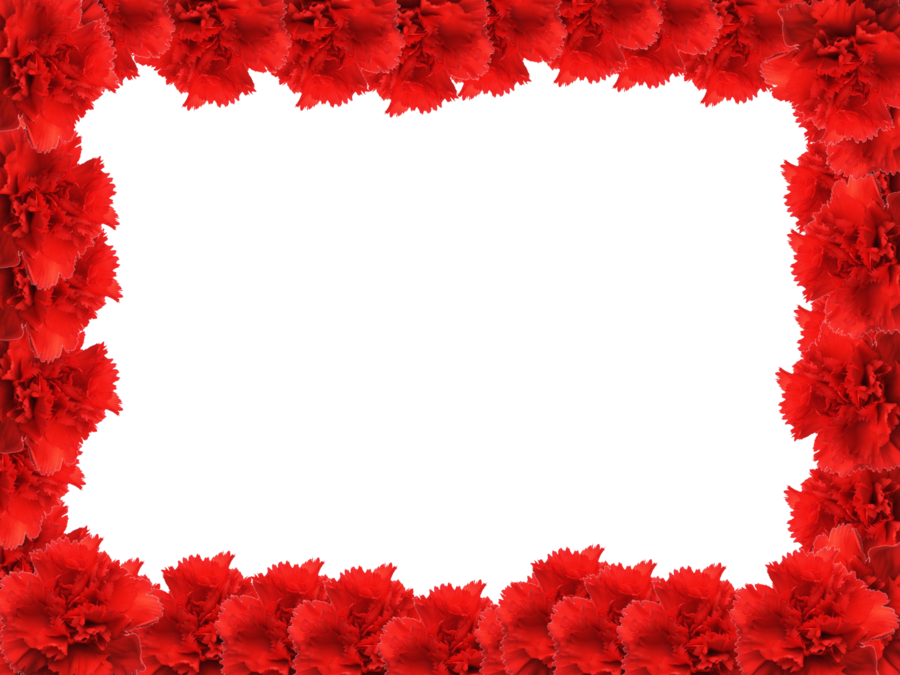 Valentines Day Border Transparent Image - Рамки С Гвоздиками (900x675)