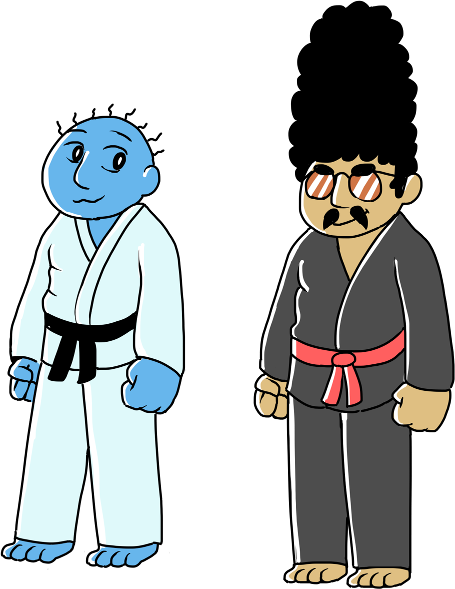 Martial Arts Clipart - Cartoon (986x1280)