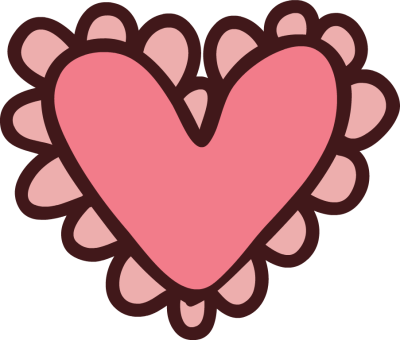 Clip Arts Related To - Heart Cartoon Images Pink (400x340)
