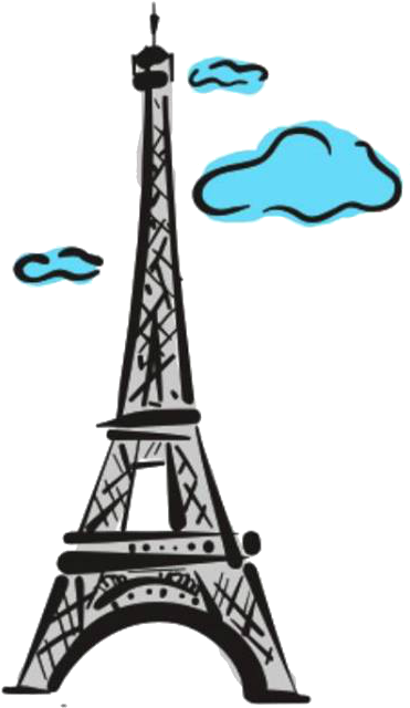 Eiffel Tower Of Paris Png By Nenacaitlin - Eiffel Tower Clip Art (497x720)