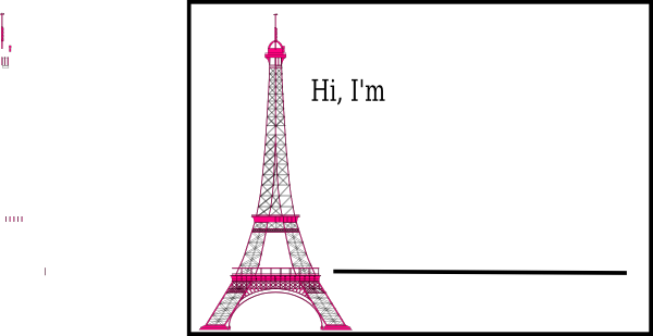 Meet Me In Paris: Blue, College Ruled Notebook, Journal, (600x309)
