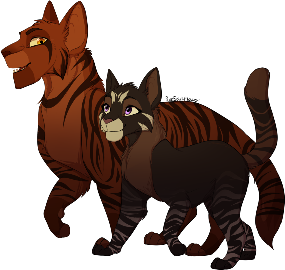 Father, Daughter By Purespiritflower Father, Daughter - Cat Father And Daughte (1024x1024)