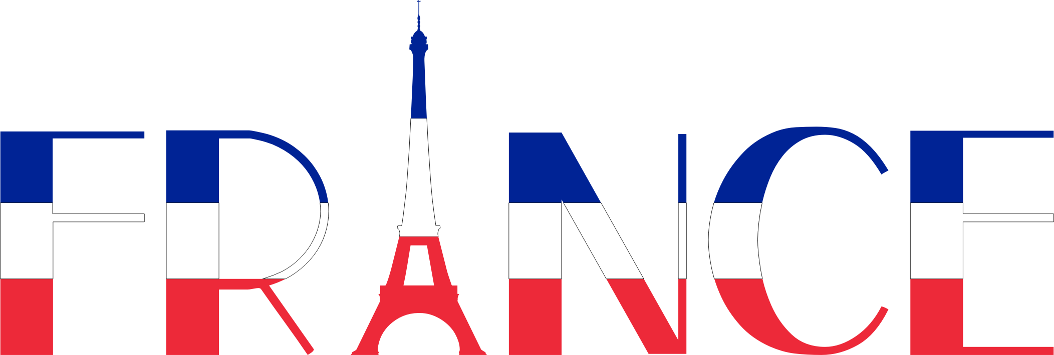 Big Image - France Eiffel Tower Clip Art (2223x750)