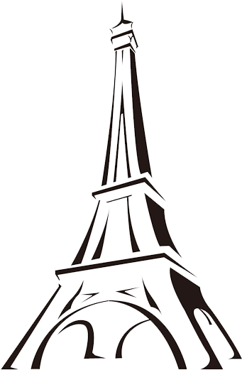 Eiffel Tower Cartoon Drawing Clip Art - Eiffel Tower Drawing Easy (750x571)