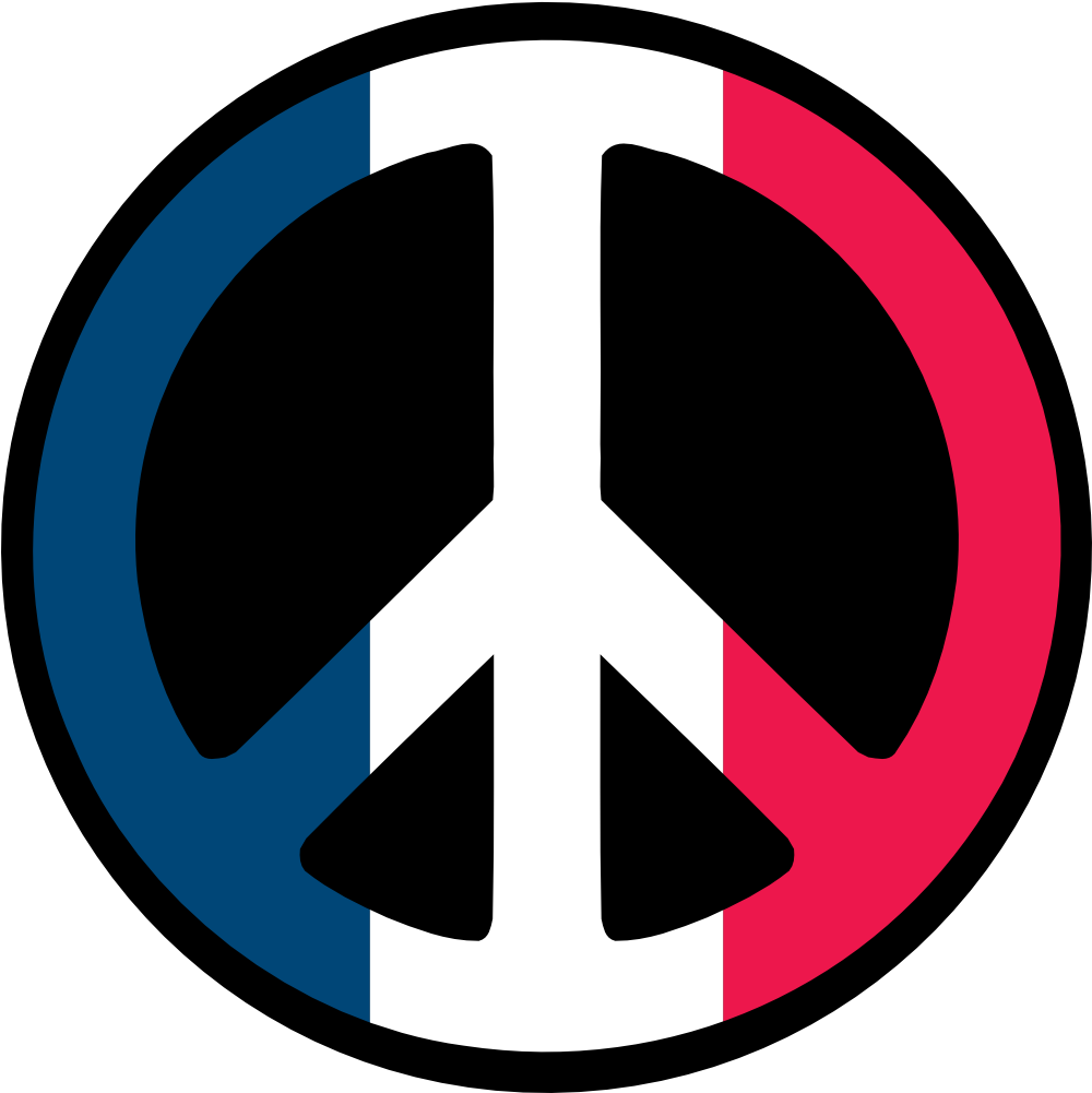 Free Eiffel Tower Clipart - Peace Symbol (999x1103)
