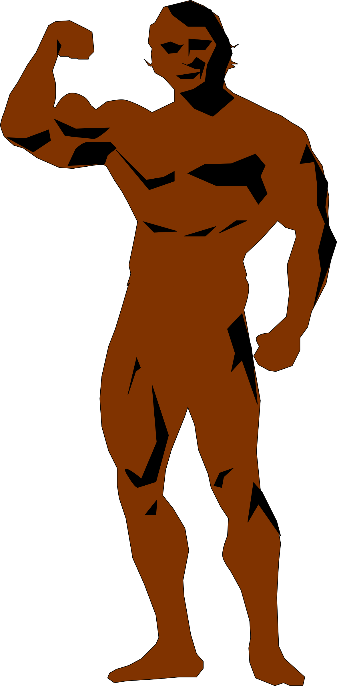 Body Builder - Big Body Clipart (1179x2400)