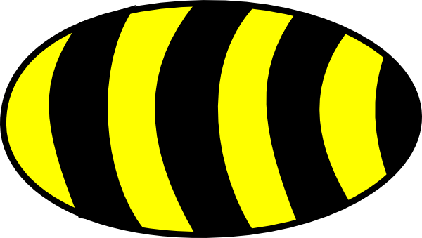 Bee Body Clip Art - Bee Body Clipart (600x339)
