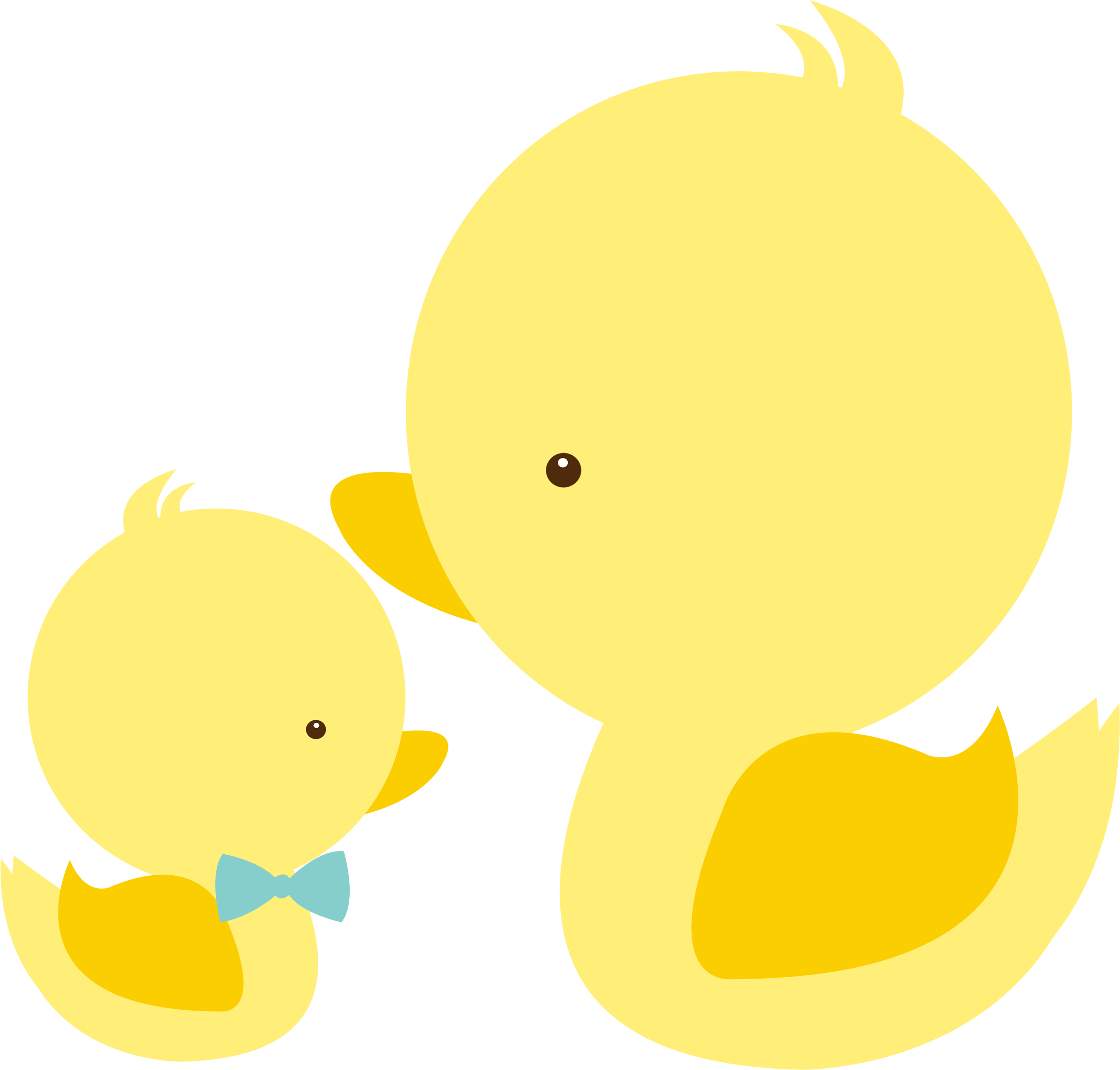Cat Mom And Baby Animals Blue - Mom And Baby Animal Clipart (2850x2550)