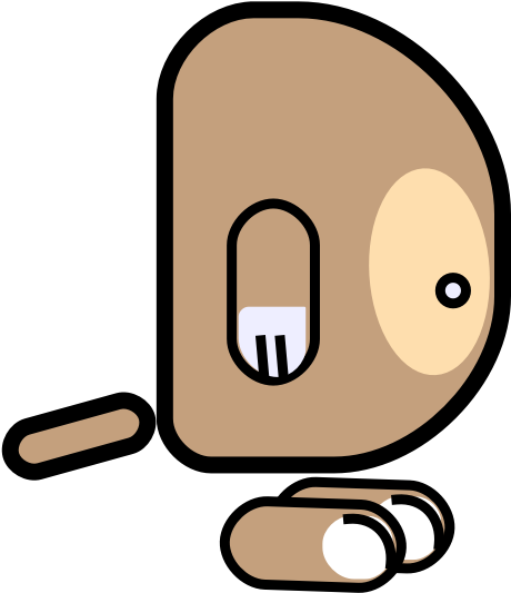 K-5 Computer Lab - Dog Body Cartoon (474x548)