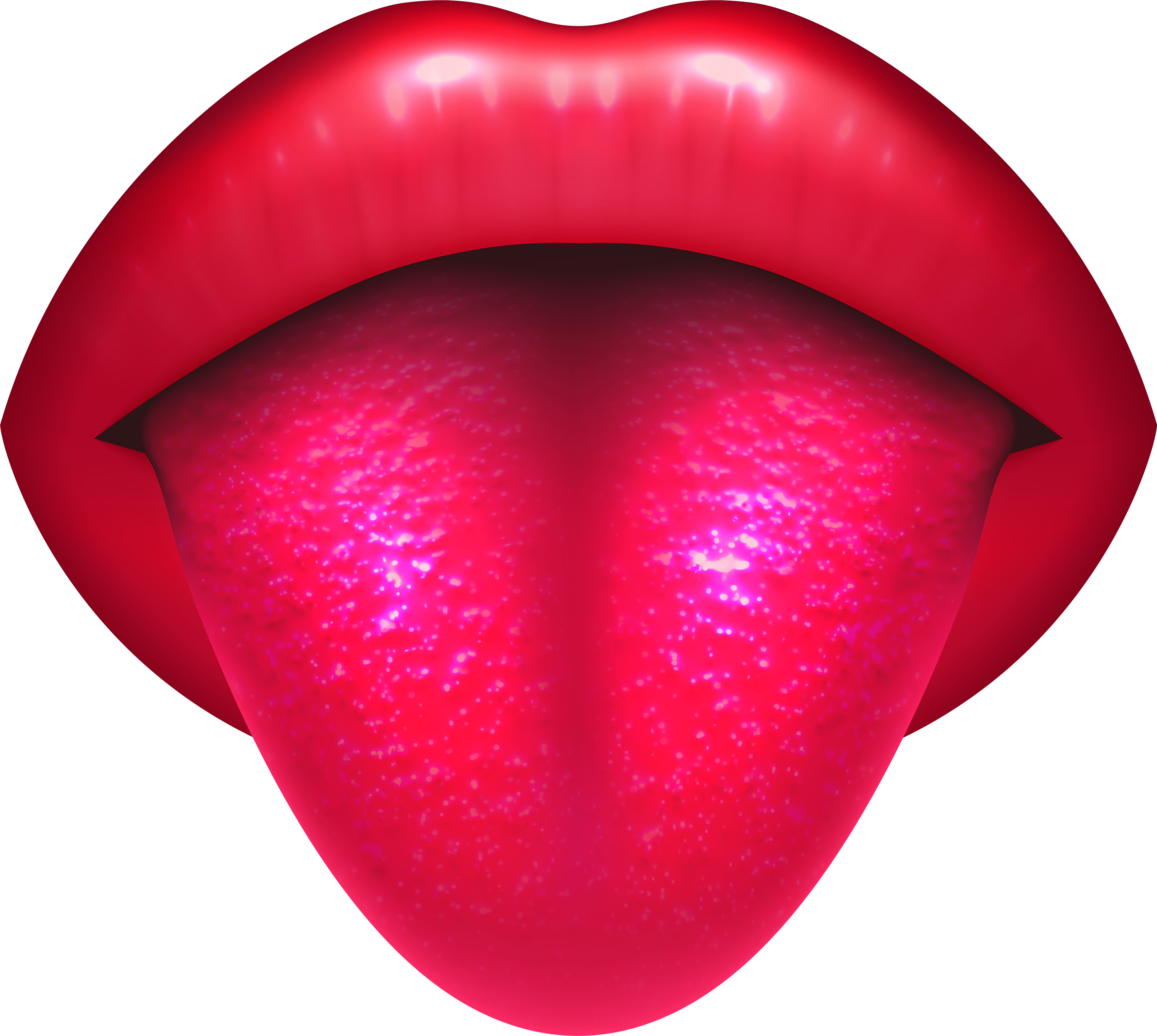 Mouth With Protruding Tongue Png Clip Art - Tongue (6000x5398)