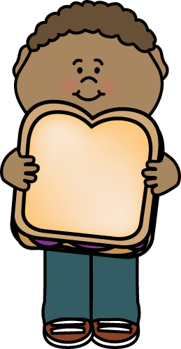 Kid With Peanut Butter And Jelly Sandwich - Peanut Butter And Jelly Sandwich Clip Art (259x498)