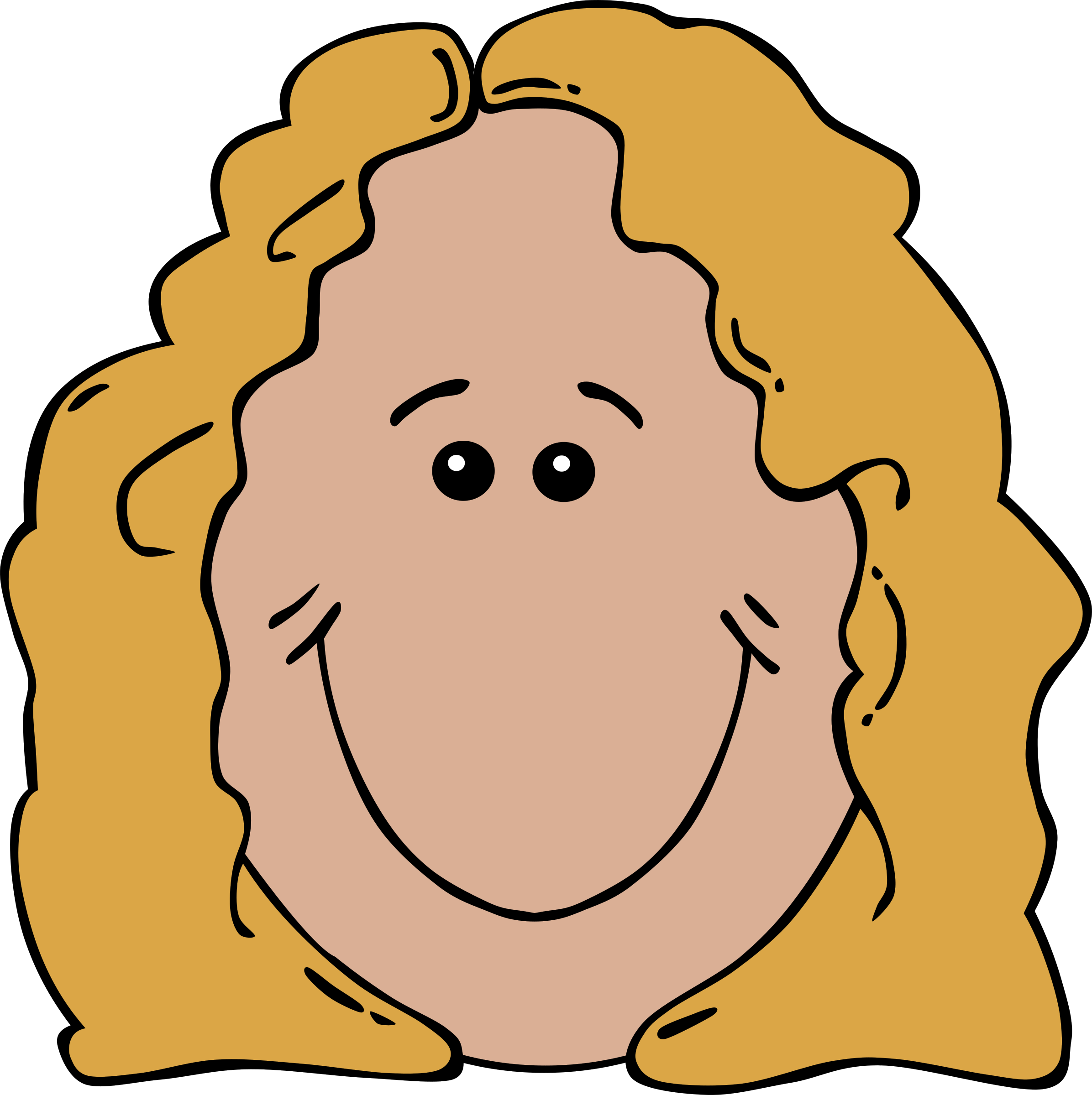 Cartoon - Mother Face Cartoon (2392x2400)