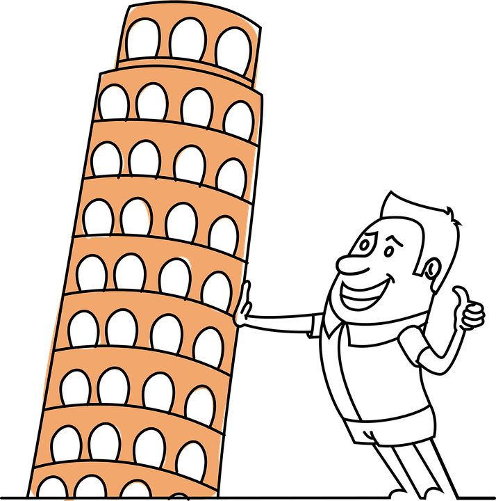 Pisa Tower Tourist Picture Funny Architecture - Leaning Tower Of Pisa (714x720)