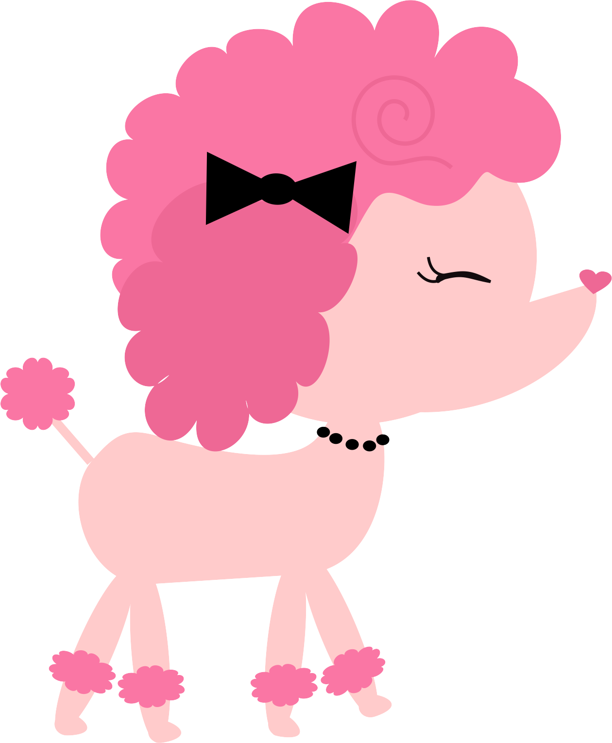 Poodle Clipart Themed - Poodle Paris Png (1260x1530)