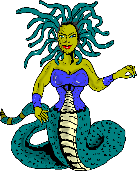 Halloween - Werewolf - Clipart - Medusa Clipart (600x600)