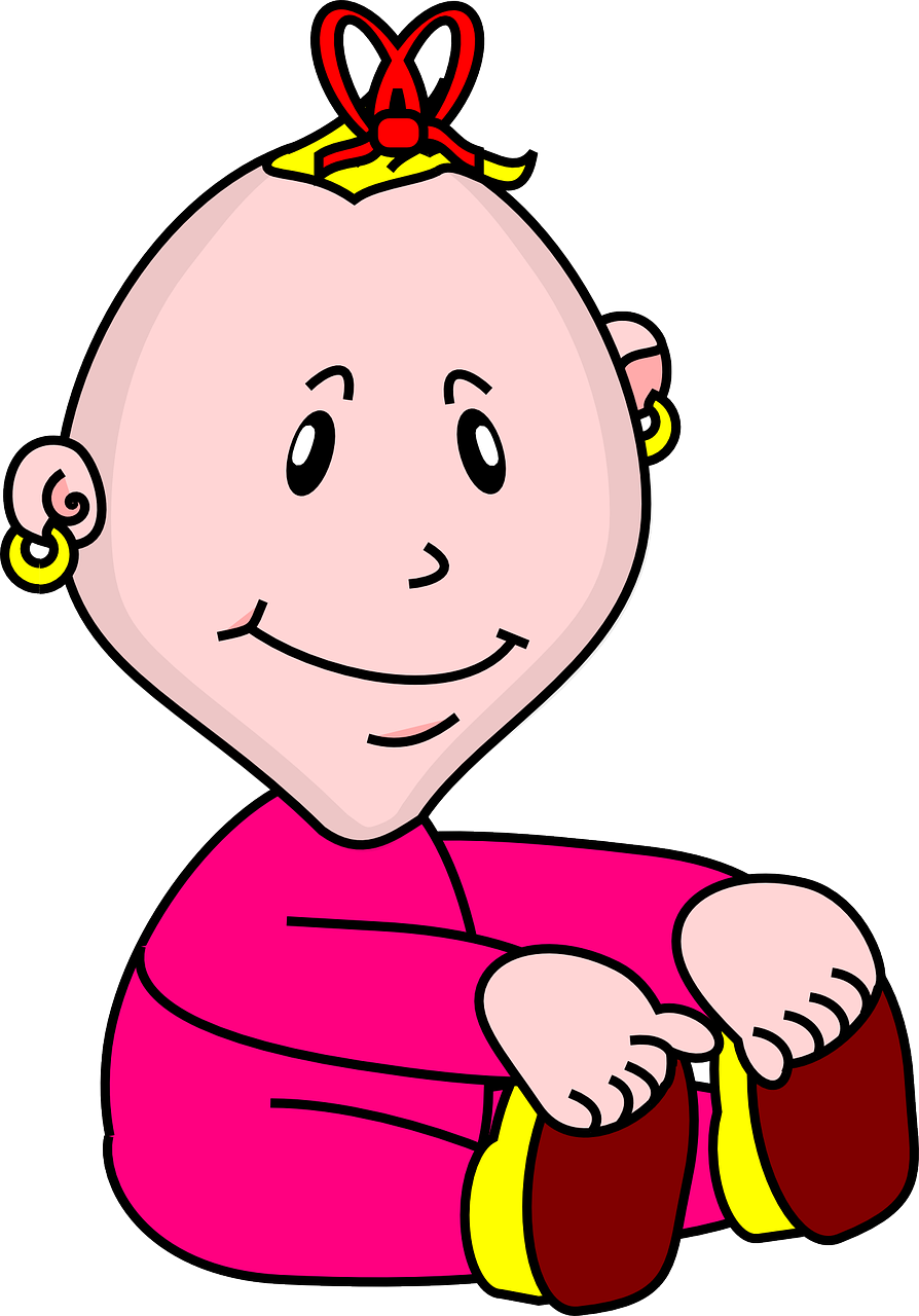 Its Baby Shower Clip Art - Baby Ear Piercing Clipart (894x1280)