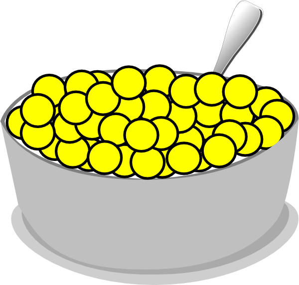 Cereal Bowl Clipart - Cereal Clipart Transparent (600x572)