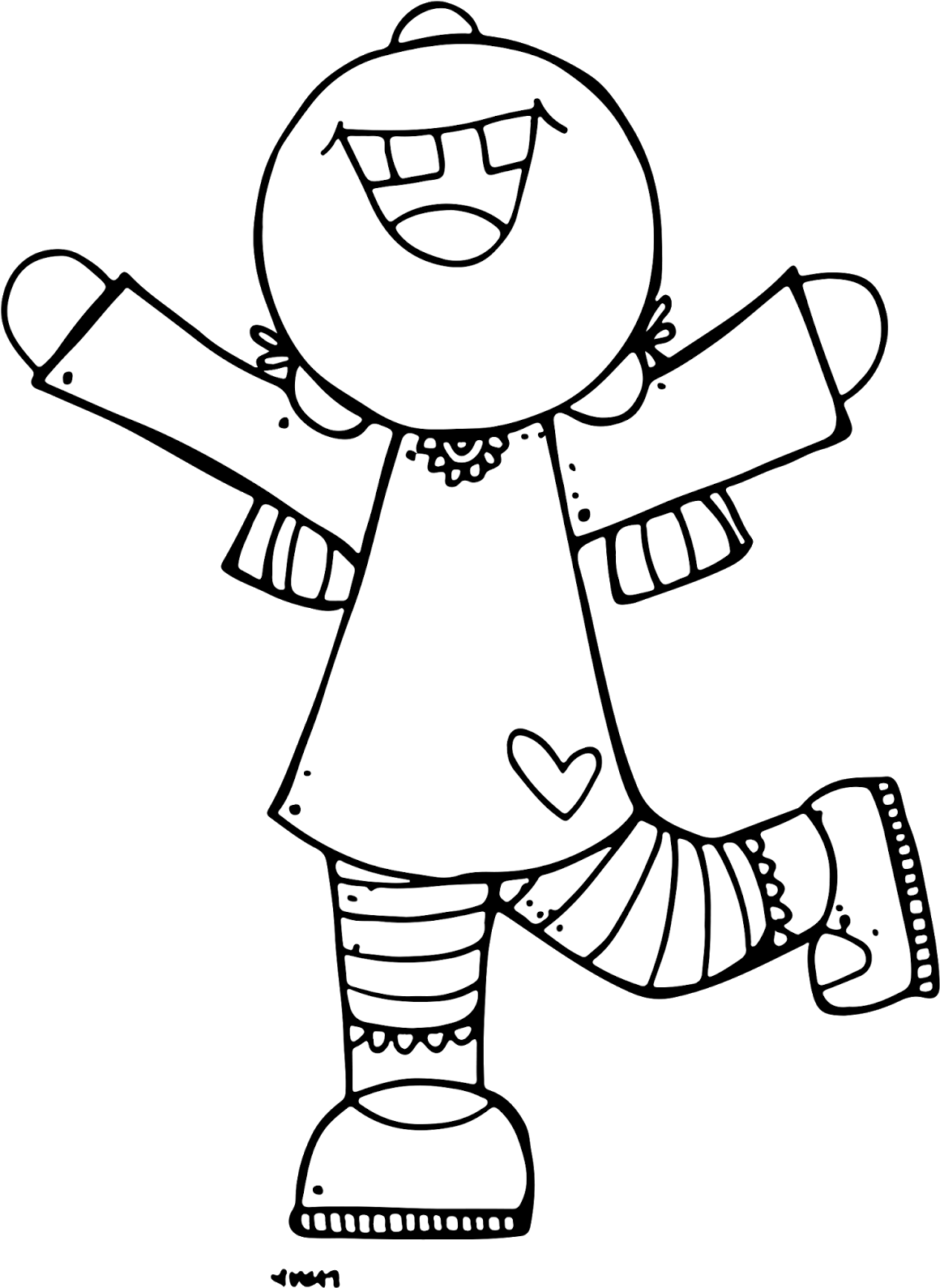 Some Days It's Hard To Be Glad, Lol - Melon Head Mother Clipart Black And White (1163x1600)
