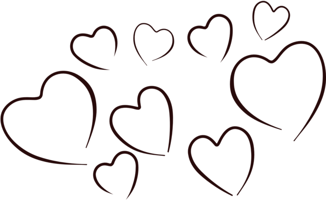 Black Hearts Clip Art 8nzd0m Clipart - Free Heart Image Clipart (640x415)