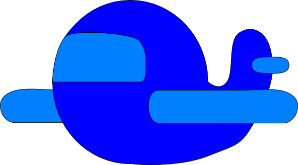 Blue Cartoon Airplane Clip Art - Blue Cartoon Plane (600x332)