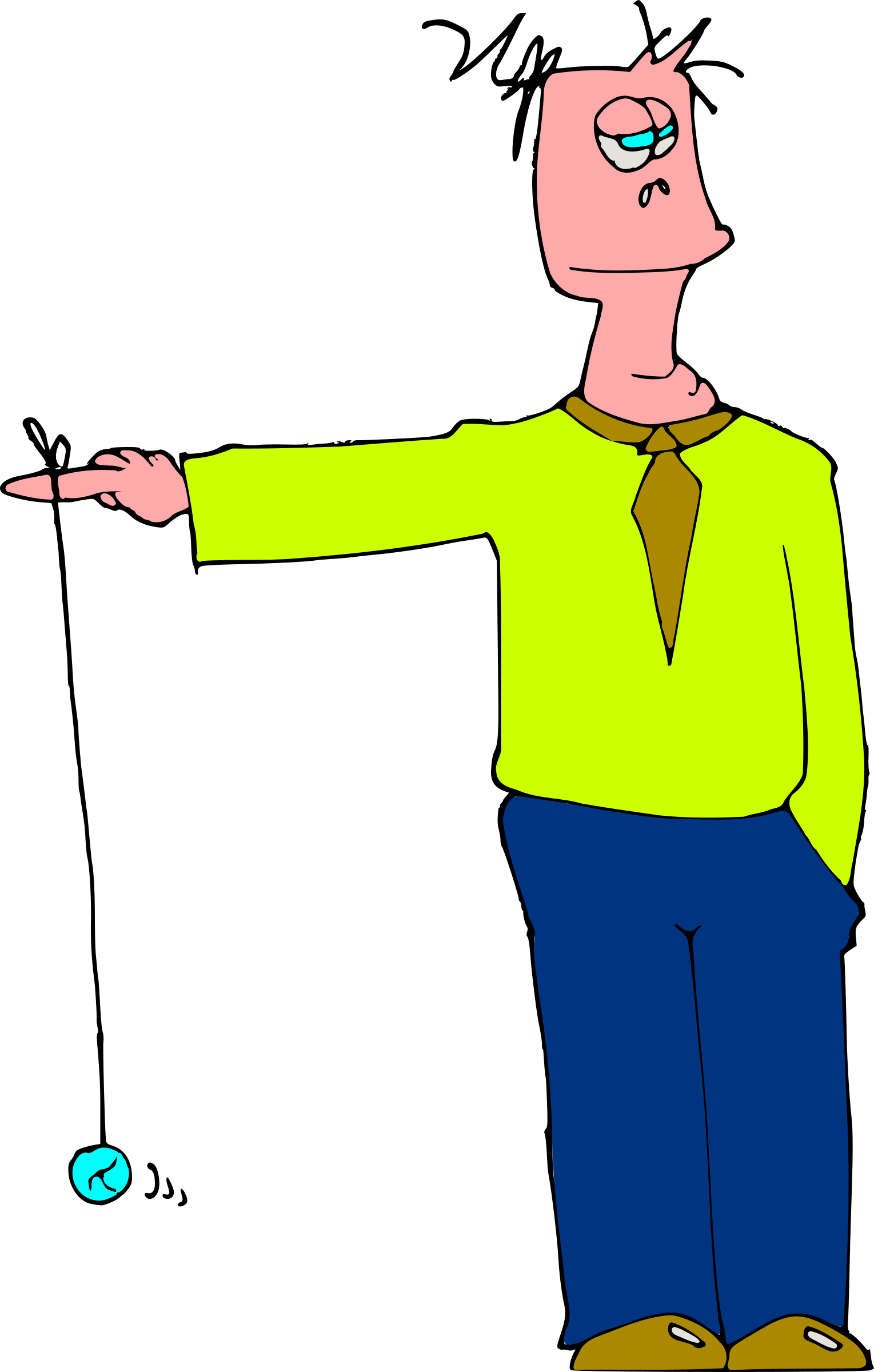 Yoyo Clipart Big - Boring Cartoon (1529x2400)