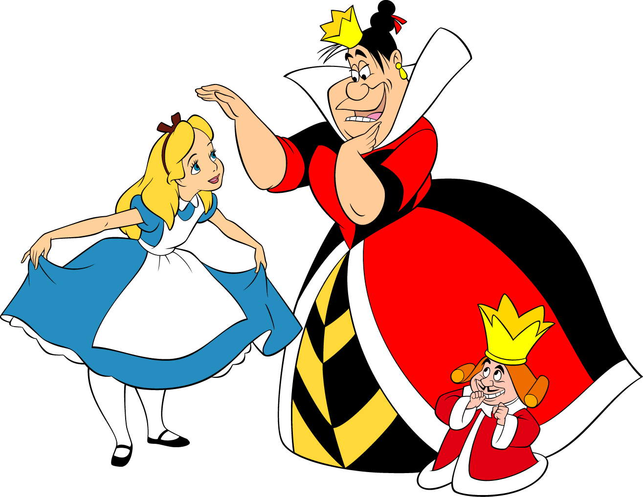 Alice Cartoons - King Of Hearts Alice In Wonderland (1315x1018)