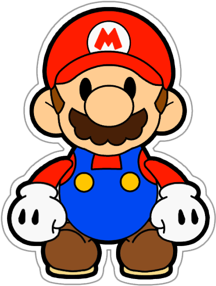 Covered Clipart Paper Mario - Mario Series (449x592)