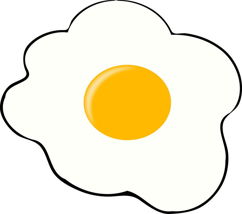 Free Breakfast Eggs Clipart Image 9172, Breakfast Eggs - Egg Yolk Clipart (815x720)
