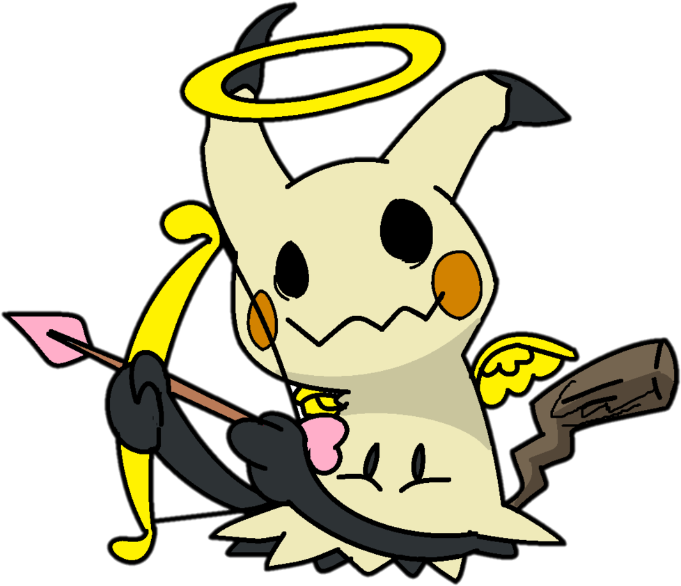 Mimikyu Says Happy Valentine By Knightatnights - Happy Mimikyu (1024x850)