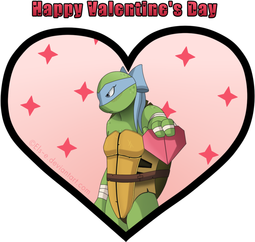 Happy Valentine's Day - Черепашки Ниндзя И Их Девушки (900x900)