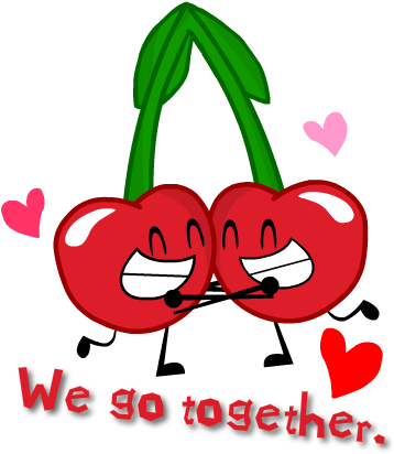 Cherries Valentine By Thetgrodz - Inanimate Insanity 2 Cherries (384x480)