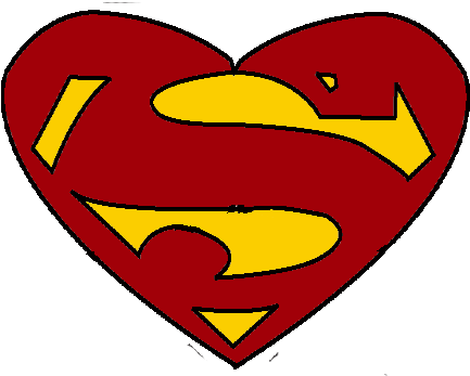 Superman Valentines Day By Marktreseh - Logos De Superheroes (532x403)