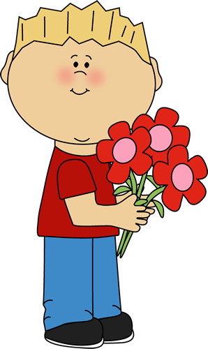 Valentine&day - Boy Holding Clipart (298x500)