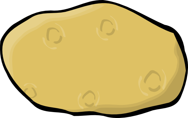 Cartoon Potatoes Clipart - Potato Clipart (600x378)